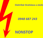 Elektrikár Bratislava a okolie-NOSTOP